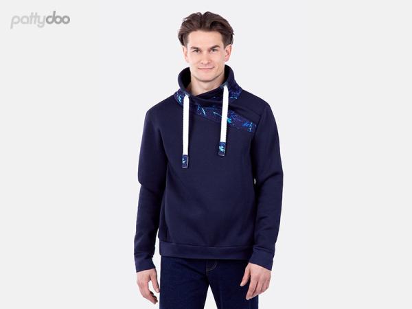 Schnittmuster Jim Wickelkragen-Sweatshirt by pattydoo